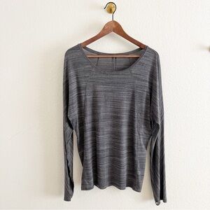 Lululemon Set To Sweat Long Sleeve Shirt Heathered Black